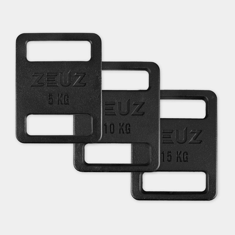 Placas de peso ZEUZ para mochila de rucking