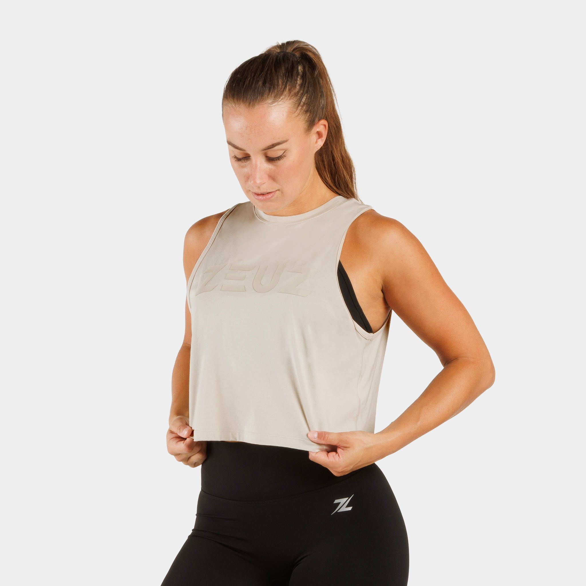 ZEUZ Cropped Training Tanktop