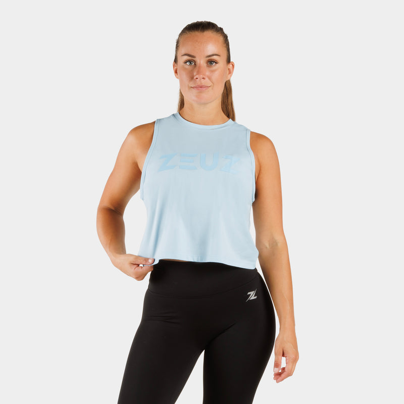 ZEUZ Top de entrenamiento corto para mujer