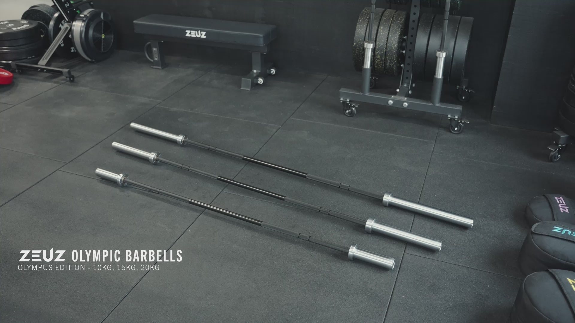 Olympic Barbell 20 kg - 220 cm barbell ZEUZ